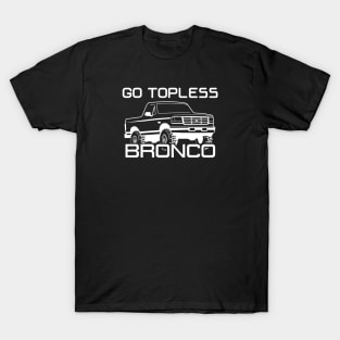 1992-1996 Bronco Topless White Print T-Shirt